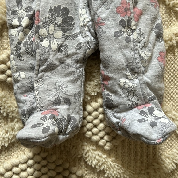 3-6 Months Floral Bunting Suit - Picture 6 of 8